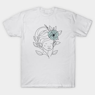 Flower girl outline T-Shirt